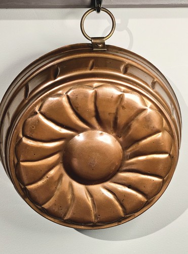 Antique copper jelly cake - copper, jelly/cake