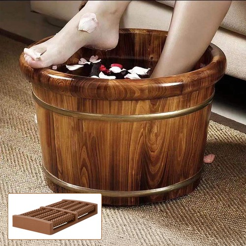 Wooden foot spa - foot, basin
