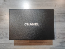Authentic Chanel Black Empty Gift Box with tissues and card 29 x 17 x 10cm