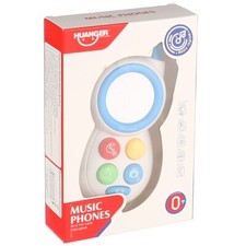 Huanger - Baby Educational Musical Phone Toy with Mirror - Blue