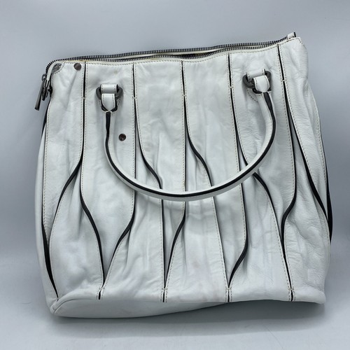 Large white leather - large,
