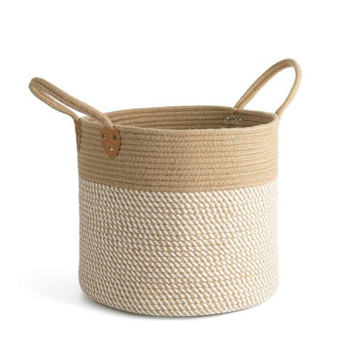 Large wicker jute woven - wicker,