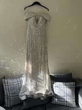 Pia Michi Gold Sequin Prom