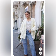 Tivoli Hand Knit Cardigan Pure