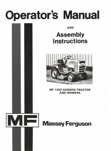Massey ferguson 1200 garden - ferguson,
