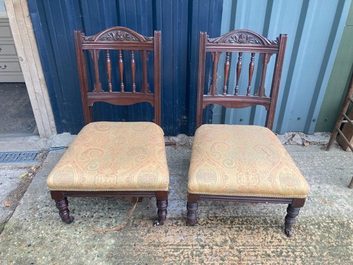 Armless low sprung chairs 2 - x,