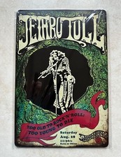 JETHRO TULL TOO OLD TO ROCK N ROLL METAL SIGN MAN CAVE BAR PUB 20x30cm