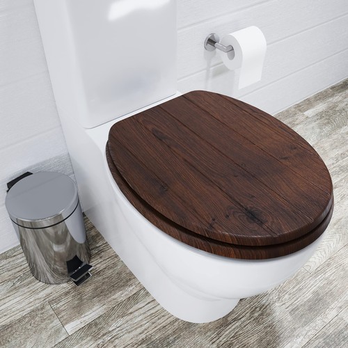 Croydex molvena wooden toilet - croydex,