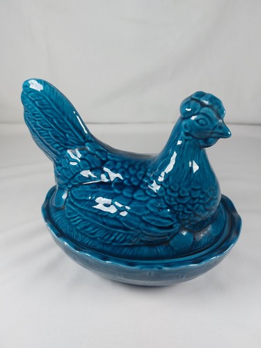 Vintage teal blue ceramic - vintage,