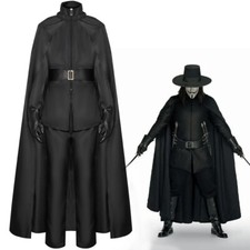 Cosplay V for Vendetta Masks Costumes Halloween Carnival Suits Full Set Outfits