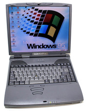 Windows 95 Retro Laptop Toshiba Satellite Pro 4200 Intel PIII 40GB RS232 COM Win
