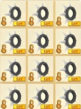 Animal Jam Classic AJ Black Long Spiked Collar Solid (READ DESC before buying)