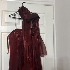 Beautiful Debut Evening Dress Size 10 burgundy 