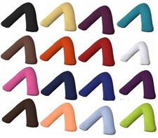 100% EGYPTIAN COTTON 200 THREAD COUNT V SHAPED PILLOW CASE ORTHOPEDIC COVER 