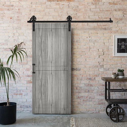 Chic wooden barn door - wooden, sliding