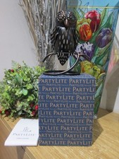 Partylite Metal Artisan Owl Bird Tealight Holder New in Box