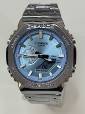 G-SHOCK GM2100 Metal Series with Blue Dial Men Boy Fashion Analog Digital Watch