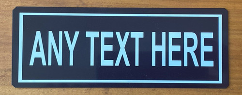 Personalised metal sign plaque - personalised,