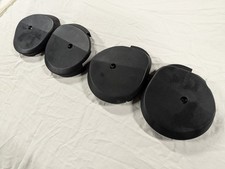 BMW E30 Front Sports Seat Side Hinge Covers Set, Anthracite Black. E24 E28.