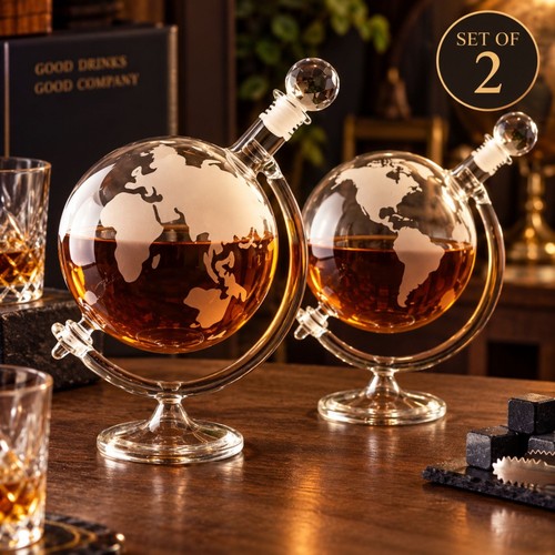 Glass globe drinks - globe, decanter