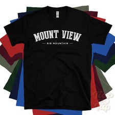 MOUNT VIEW RIB MOUNTAIN T-SHIRT Marathon Wisconsin USA retro varsity style gift