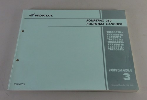 Parts catalogue honda quad - catalogue,