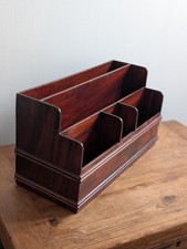 Mahogany desk tidy - tidy, sorter