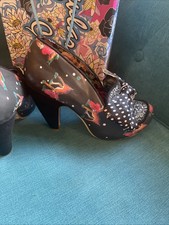 Irregular Choice Christmas Reindeer Bow Shoes Size 7 EU 40