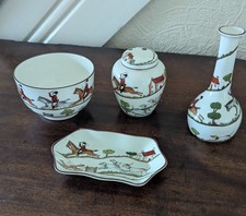 Wedgwood Bone China - HUNTING SCENE -  4 Items