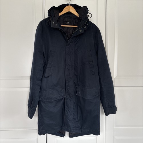 Blue medium parker style - h&m,