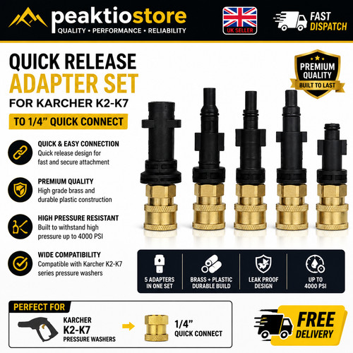Quick release pressure - release, washer