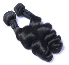 12A 20+20INCHES 200g BRAZILIAN VIRGIN HUMAN HAIR LOOSE WAVE NATURAL 1B# 2BUNDLES
