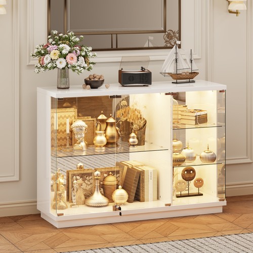 Glass display cabinet with - glass,