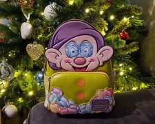 Loungefly Disney Snow White and The Seven Dwarfs Dopey Jewel Eyes Backpack BNWT