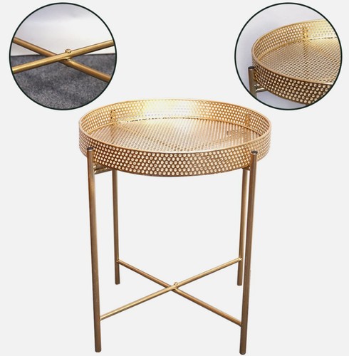 Gold metal side - end, tray