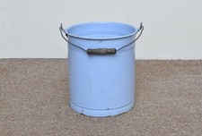 Vintage old enamel pale bucket