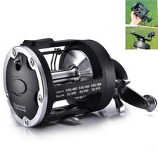Trolling Fishing Reel Saltwater Right Hand Sea Bait Casting Fishing Reel Black