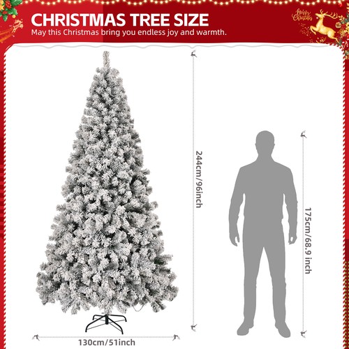 6ft 8ft christmas tree - christmas,