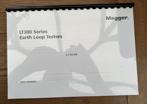 Megger lt300 series - series, earth