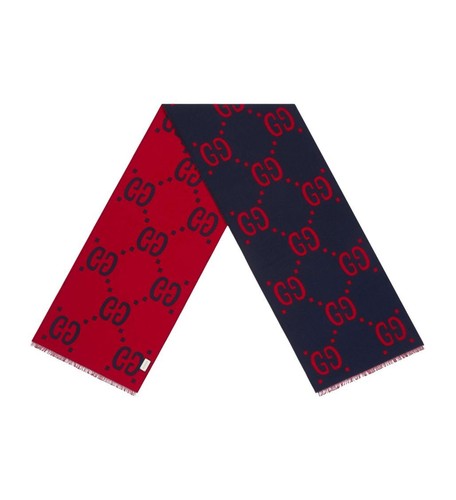 Jacquard wool silk scarf - jacquard,