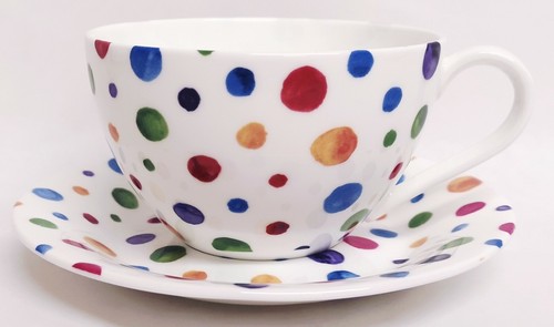 Polka dot painted - polka, cup
