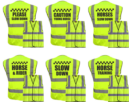 Horse riding vis yellow - riding,