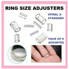Ring Snug Size Reducer  Clip Guard Resizer Wrong Size Fix Adjusters - Set of 9