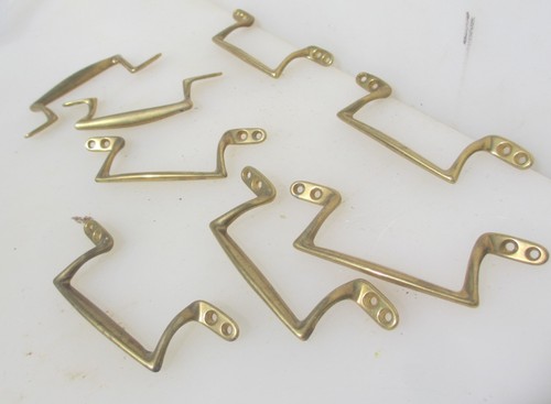 Vintage brass sash window lift - brass,