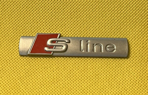 Audi line plastic car badge - car,