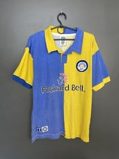 LEEDS UNITED 1997/1999 AWAY FOOTBALL SHIRT SCORE DRAW JERSEY SIZE S ADULT