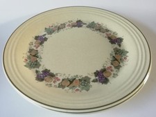 Royal Doulton Harvest Garland Dinner Plates x 2 - 10 1/2 Inch - Ribbed