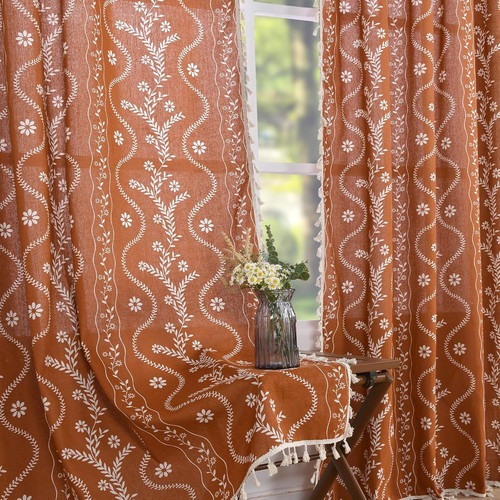 Terracotta curtains inch - 84,