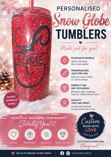 Snow globe tumbler can - tumbler, be