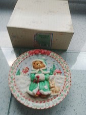 Cherished Teddies 1995 Season of Joy Plate 141550 boxed